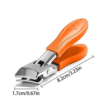 Nail Clippers for Men women Thick Toenails Large Wide Jaw Opening Anti-Splash Slanted Long Handle No Splash Fingernail Clipper