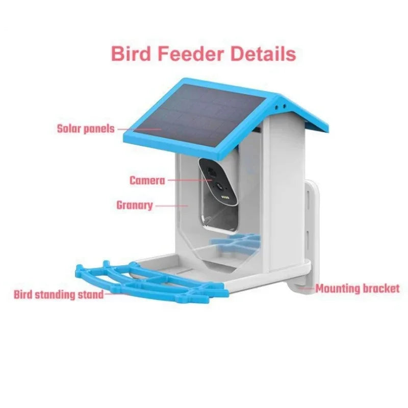 Smart Bird Feeder with Camera (Solar Powered | 4MP HD | WiFi/4G LTE)