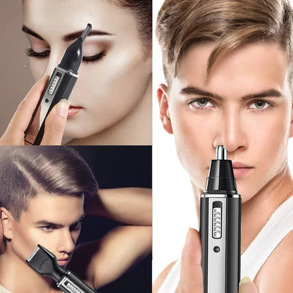 rechargeable all in one hair trimmer for men&women electric shaver beard trimmer face nose ear eyebrow trimmer for nose