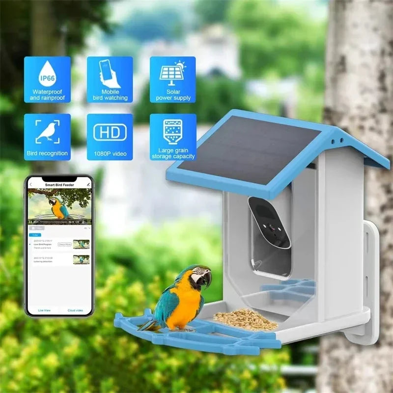 Smart Bird Feeder with Camera (Solar Powered | 4MP HD | WiFi/4G LTE)